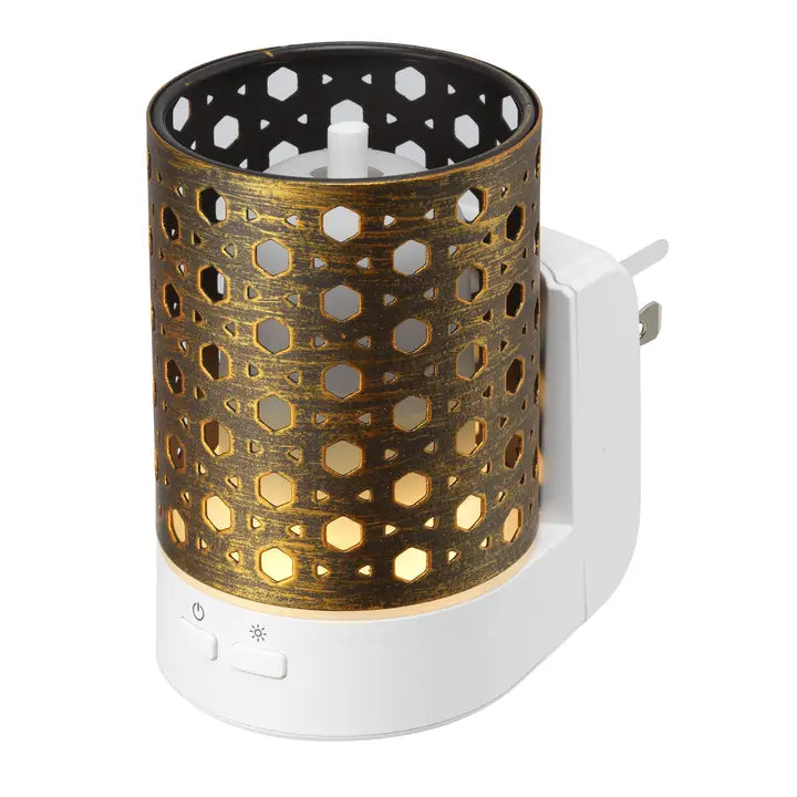 Basket Brown Metal Essential Oil Wall-Plug Diffuser