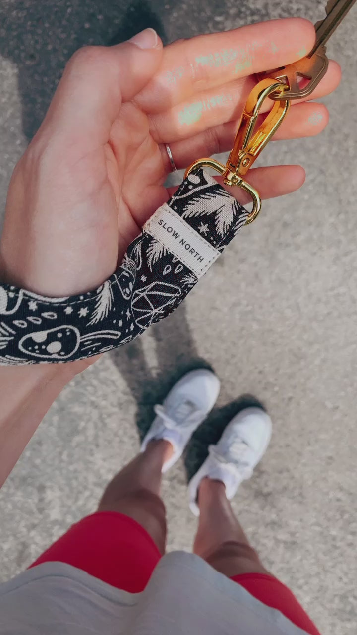 Wristlet Keychain - Copper Field